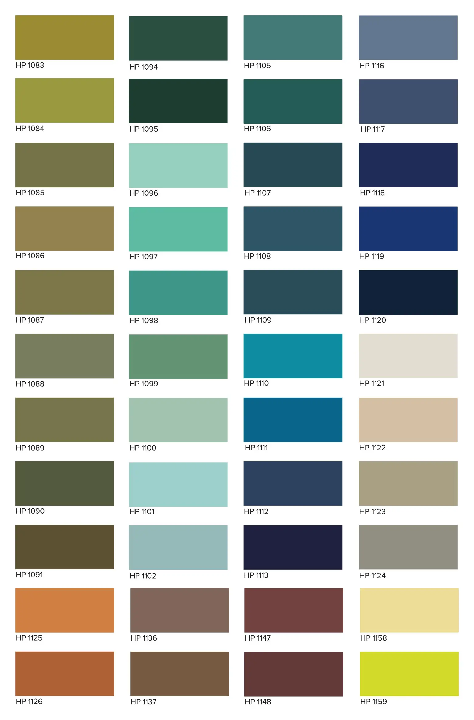 HP FColours Fenice - Tabella colore 3